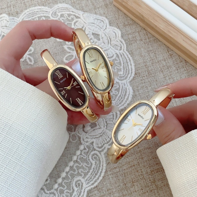 Luxury Watch Cartier - Top Brand Women Oval Roman Dial