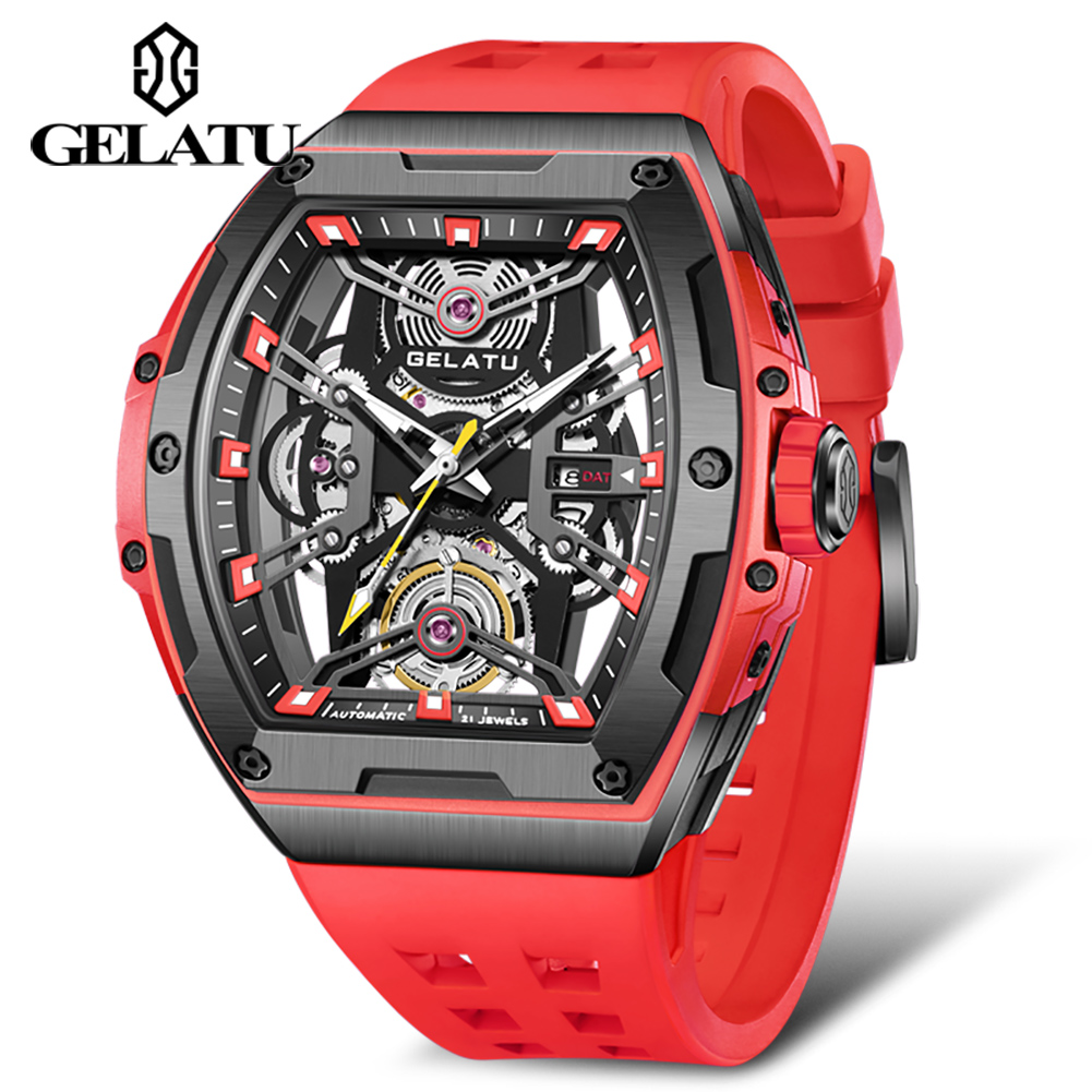 GELATU 6012 Men's Watches Holl - Luxury Watch With Leather Strap recension och pris