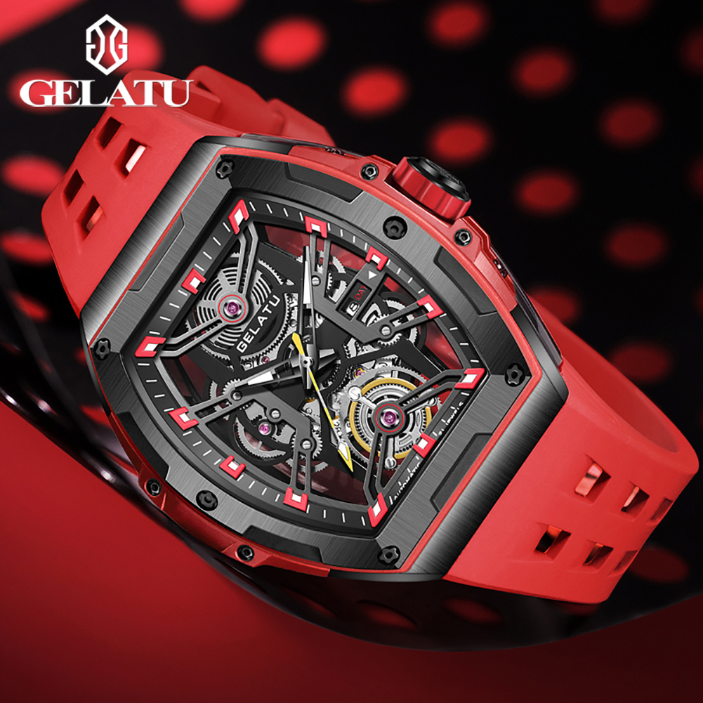 GELATU 6012 Men's Watches Holl - Luxury Watch With Leather Strap recension och pris