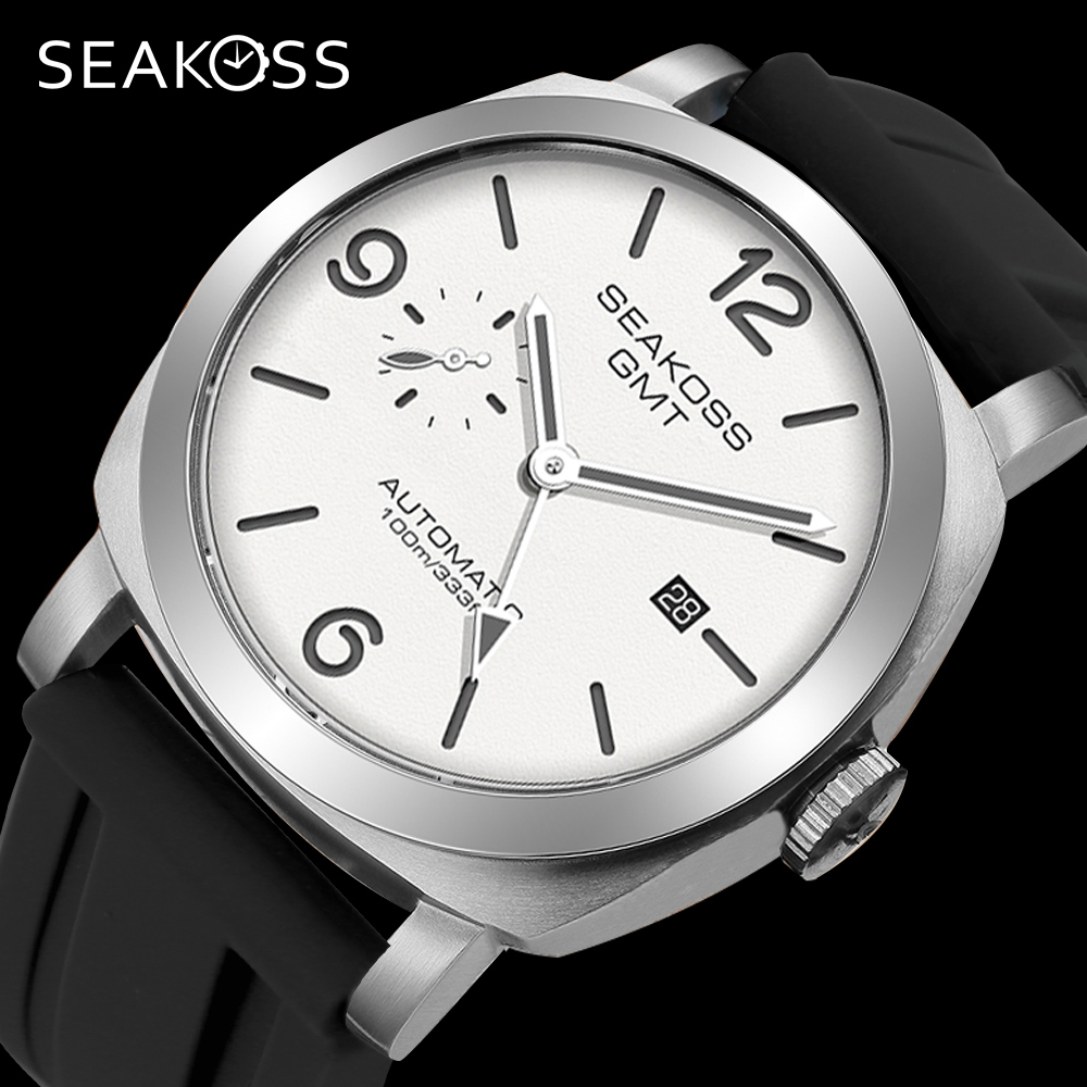 SEAKOSS 10Bar GMT Diving Autom - Chronograph Flyback Watch recension och pris