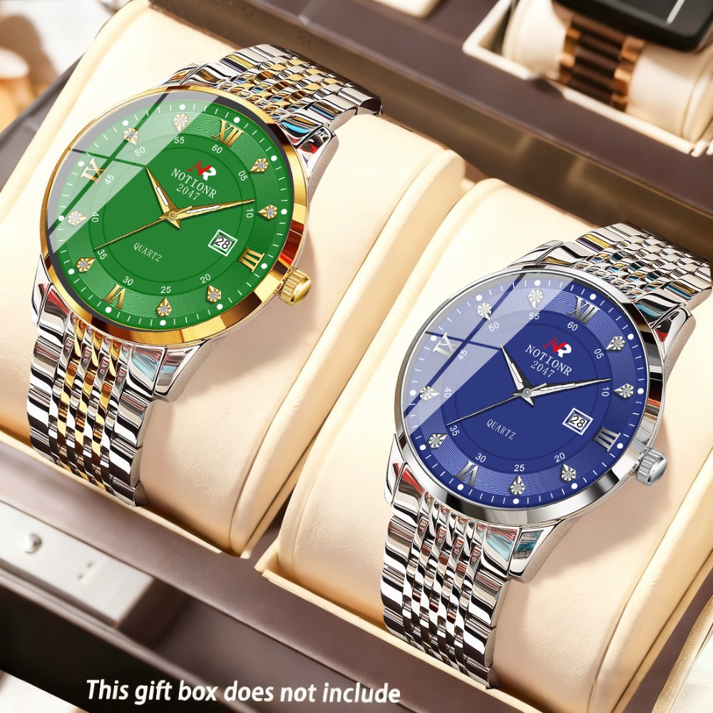 2pcs Classic Men's Quartz Watc - Luxury Watch Business recension och pris