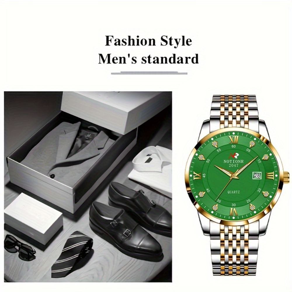 2pcs Classic Men's Quartz Watc - Luxury Watch Business recension och pris
