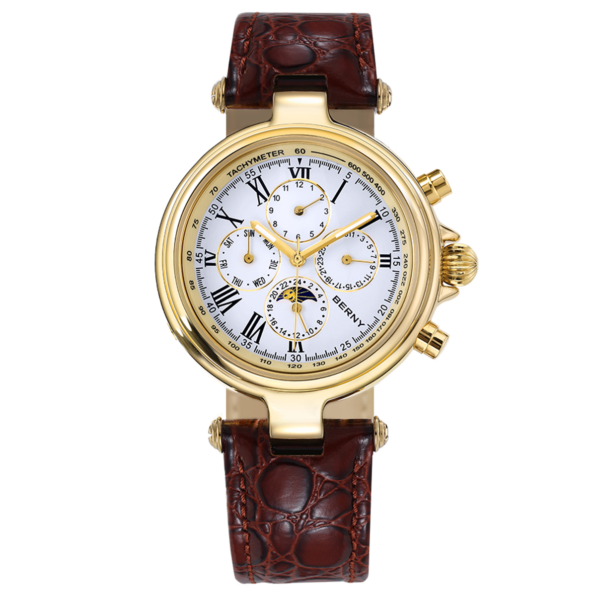BERNY Retro Automatic Men's Wa - Chronograph Flyback Watch recension och pris