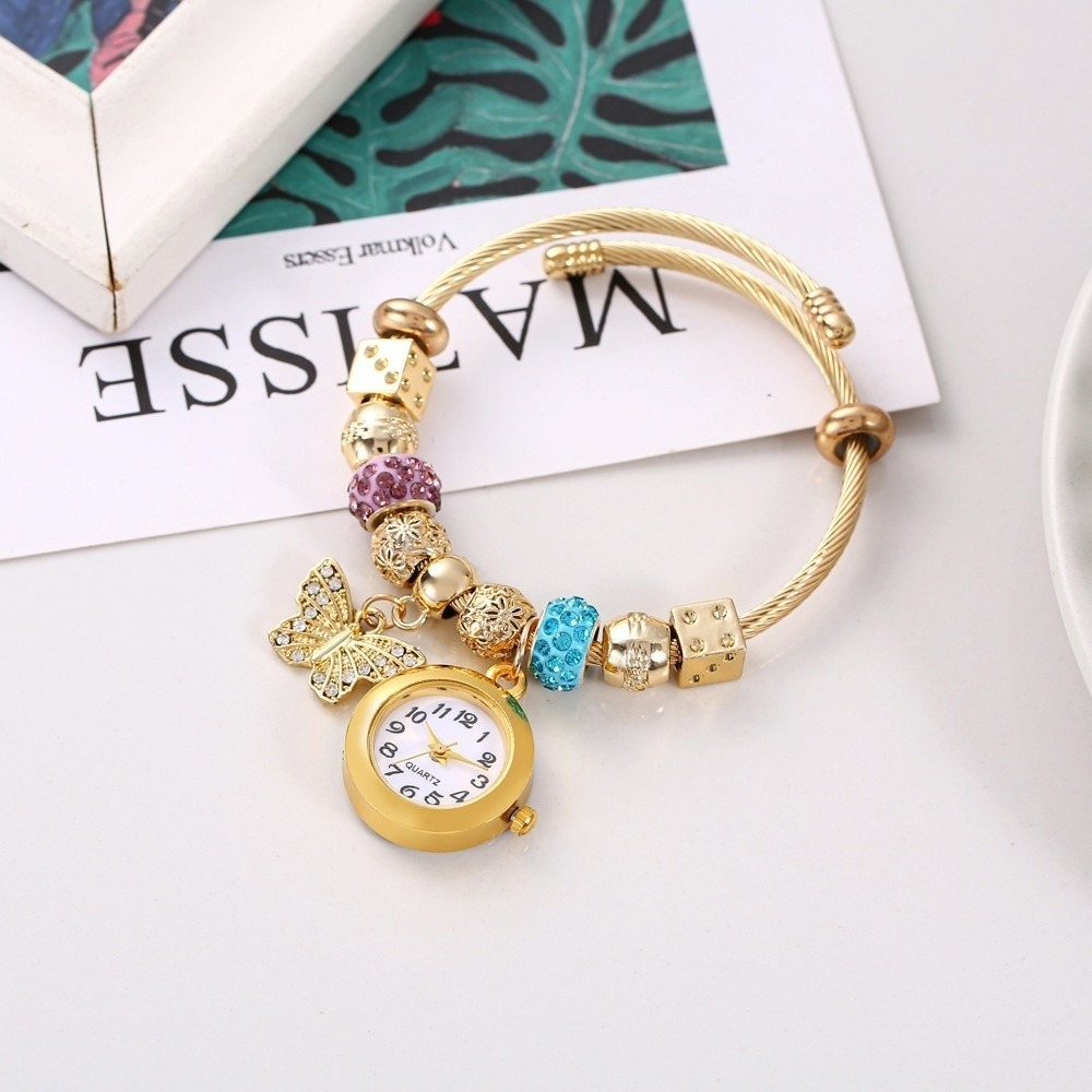 Trendy Adjustable Women's Brac - Luxury Watch With Leather Strap recension och pris