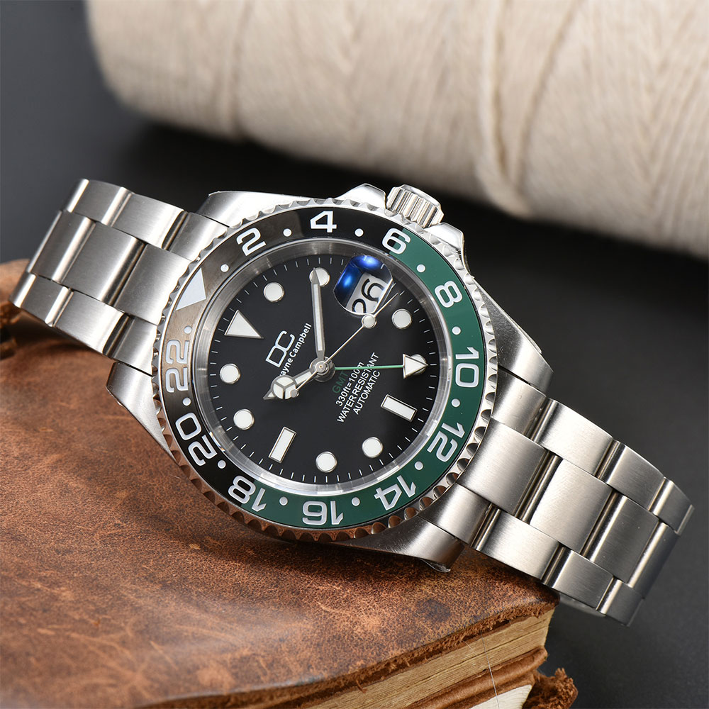 Automatic Watch Men Date Wrist - Chronograph Flyback Watch recension och pris