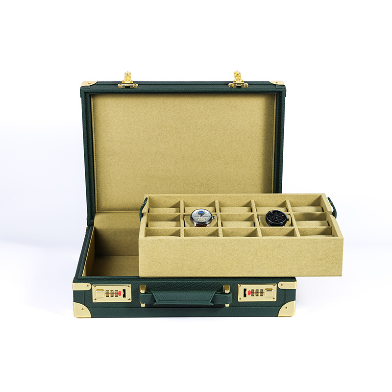 OEM ODM Luxury 15 Slots Green  - Luxury Watch Design recension och pris