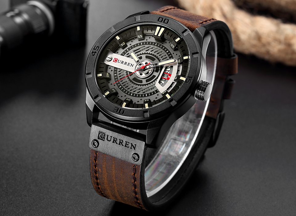 Luxury Watch Brand CURREN Men  - Luxury Watch Safe recension och pris