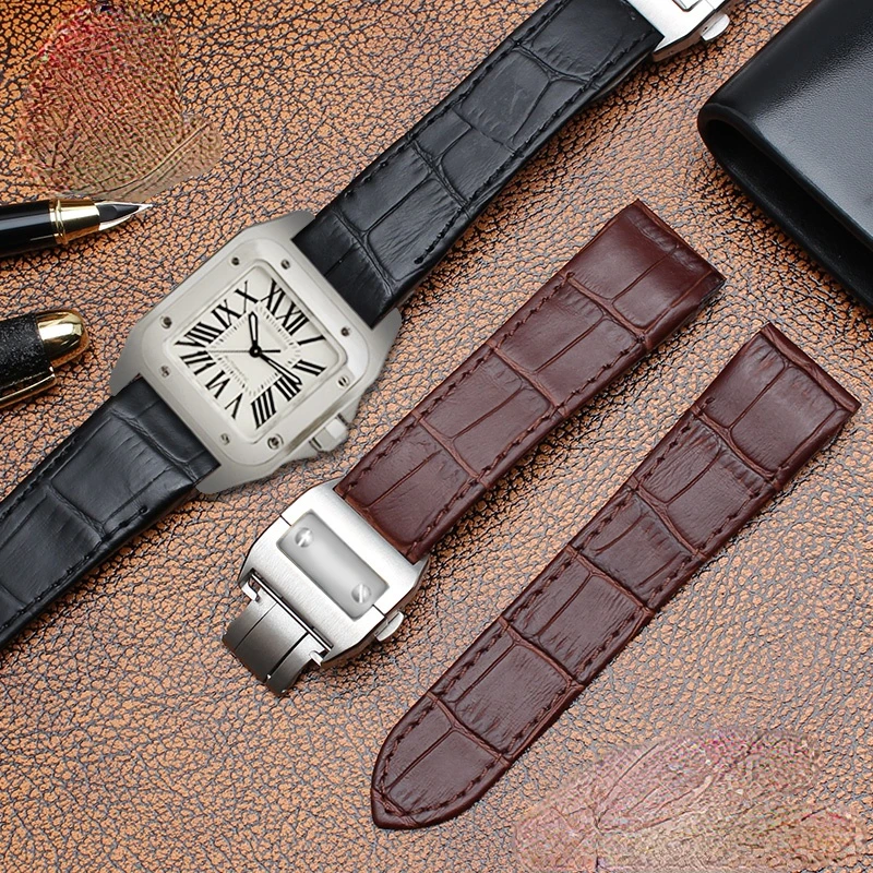 Genuine Leather Watchband for  - Luxury Watch Cartier recension och pris