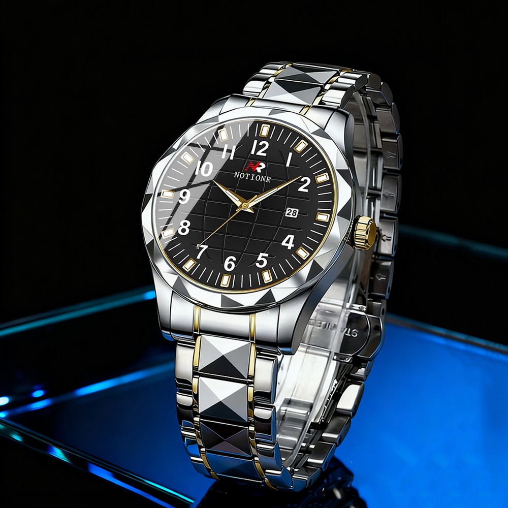 Men Stainless Steel Quartz Wat - Luxury Watch Business recension och pris