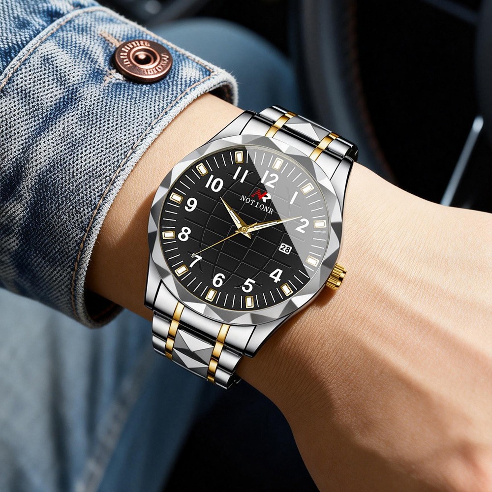 Men Stainless Steel Quartz Wat - Luxury Watch Business recension och pris