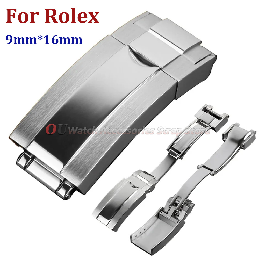 9mmx16mm Stainless Steel Deplo - Luxury Watch Logos recension och pris