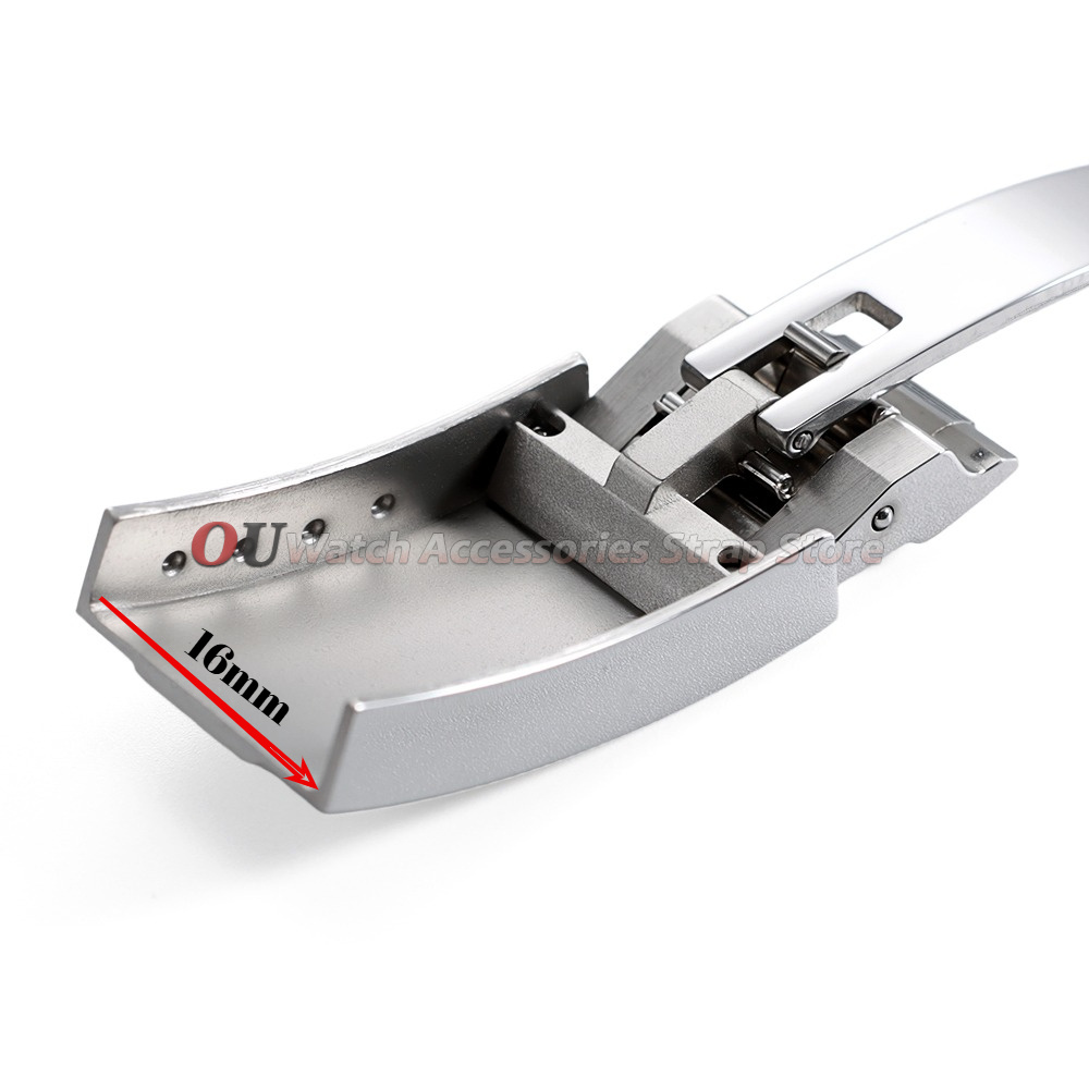 9mmx16mm Stainless Steel Deplo - Luxury Watch Logos recension och pris