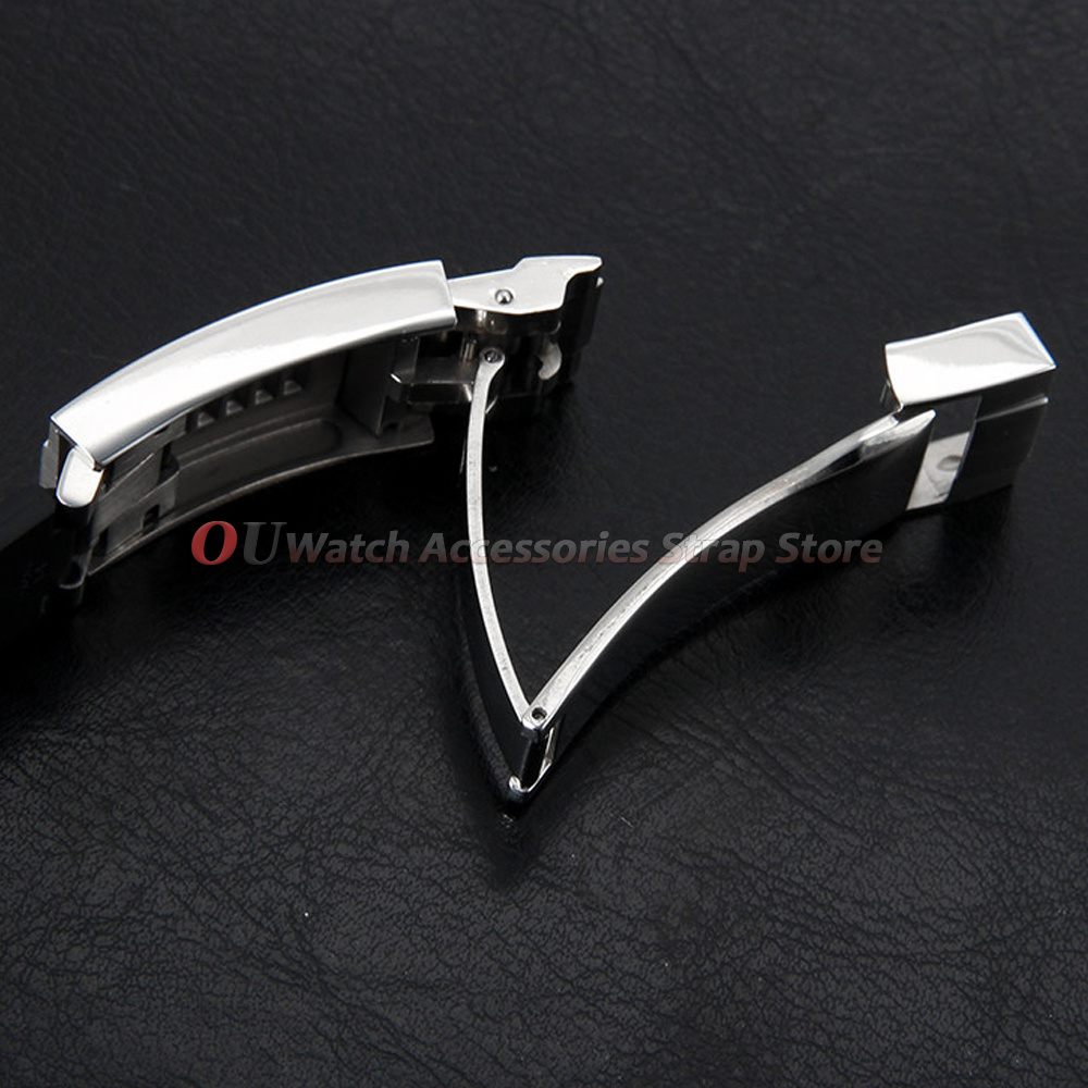 9mmx16mm Stainless Steel Deplo - Luxury Watch Logos recension och pris